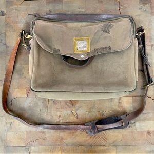 Filson Rugged Twill Briefcase Style 256 - RARE Hand Stitching